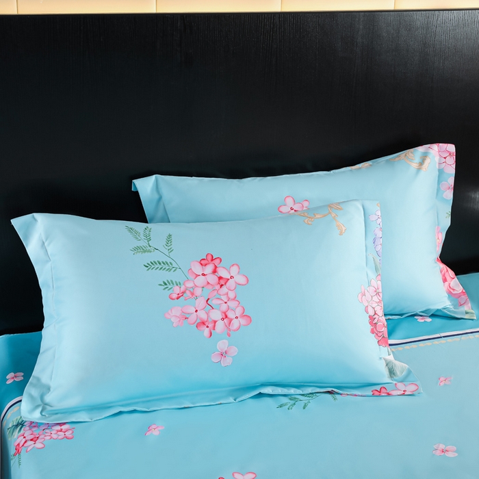 91家纺网 家纺一手货源 找家纺 文黛家居 2025新款-植物羊绒大版花四件套 百花齐放