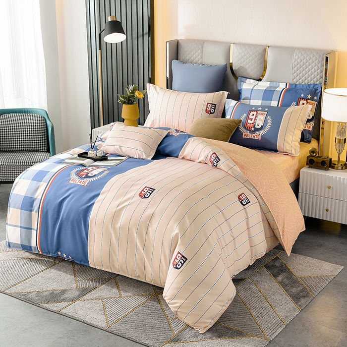 91家纺网 家纺一手货源 找家纺 文黛家居 2025新款-植物羊绒大版花四件套 标志