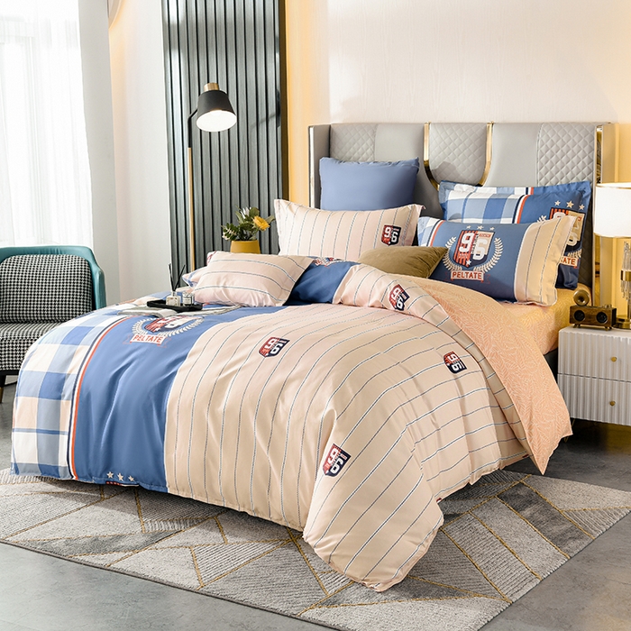 91家纺网 家纺一手货源 找家纺 文黛家居 2025新款-植物羊绒大版花四件套 标志