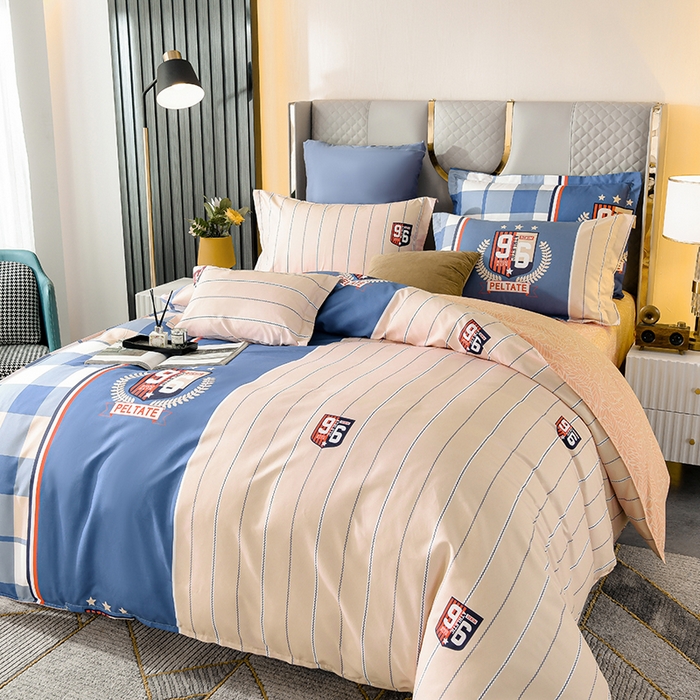 91家纺网 家纺一手货源 找家纺 文黛家居 2025新款-植物羊绒大版花四件套 标志