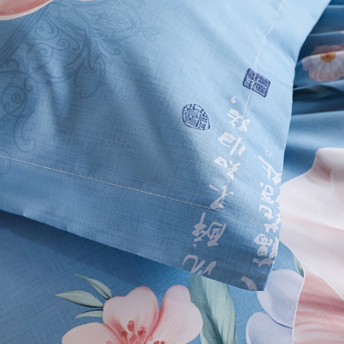 91家纺网 家纺一手货源 找家纺 文黛家居 2025新款-植物羊绒大版花四件套 冰心玉骨