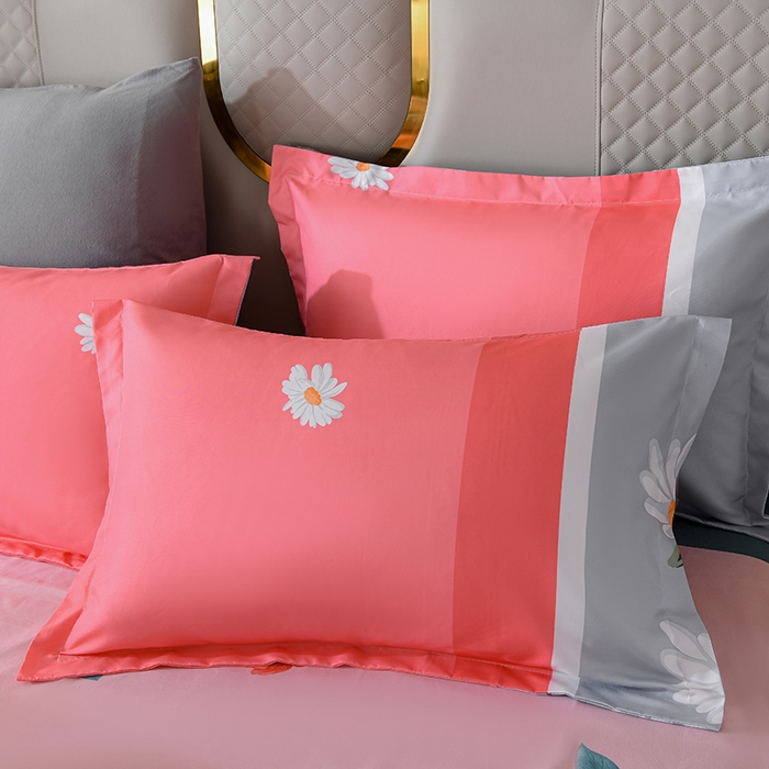 91家纺网 家纺一手货源 找家纺 文黛家居 2025新款-植物羊绒大版花四件套 雏菊花