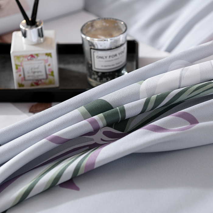 91家纺网 家纺一手货源 找家纺 文黛家居 2025新款-植物羊绒大版花四件套 雏菊花