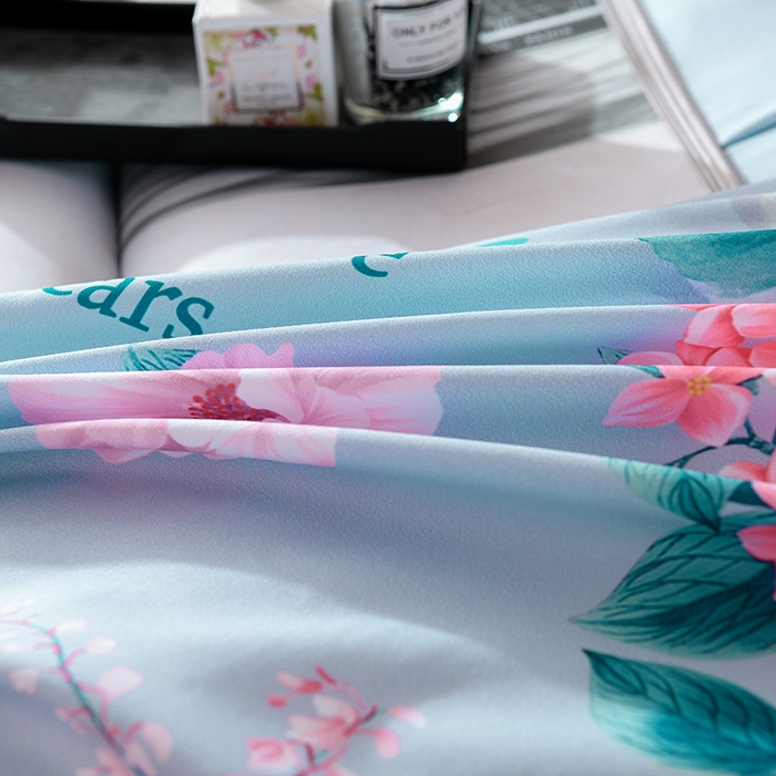 91家纺网 家纺一手货源 找家纺 文黛家居 2025新款-植物羊绒大版花四件套 花花世界