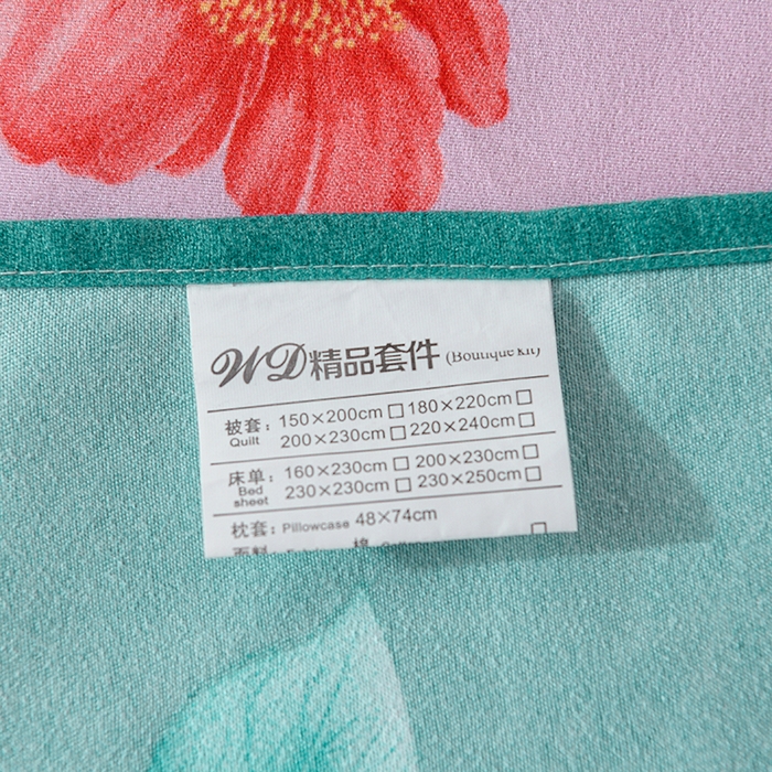 91家纺网 家纺一手货源 找家纺 文黛家居 2025新款-植物羊绒大版花四件套 花花世界