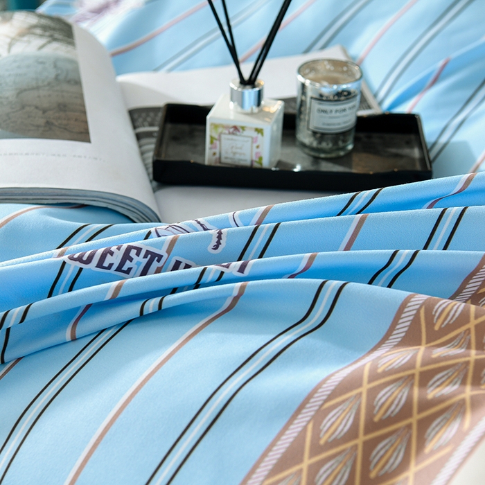 91家纺网 家纺一手货源 找家纺 文黛家居 2025新款-植物羊绒大版花四件套 蜜蜂