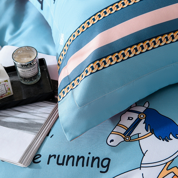 91家纺网 家纺一手货源 找家纺 文黛家居 2025新款-植物羊绒大版花四件套 青梅竹马