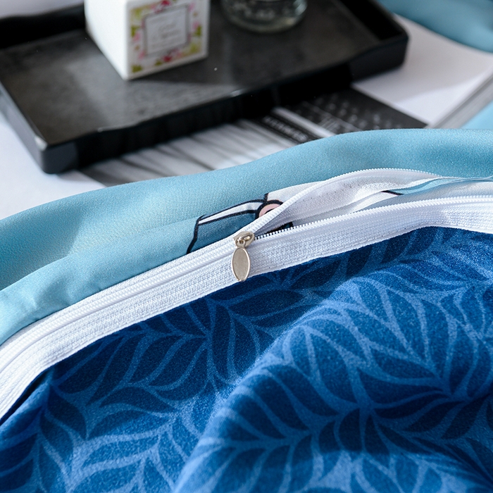 91家纺网 家纺一手货源 找家纺 文黛家居 2025新款-植物羊绒大版花四件套 青梅竹马