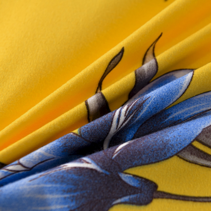 91家纺网 家纺一手货源 找家纺 文黛家居 2025新款-植物羊绒大版花四件套 百花争艳