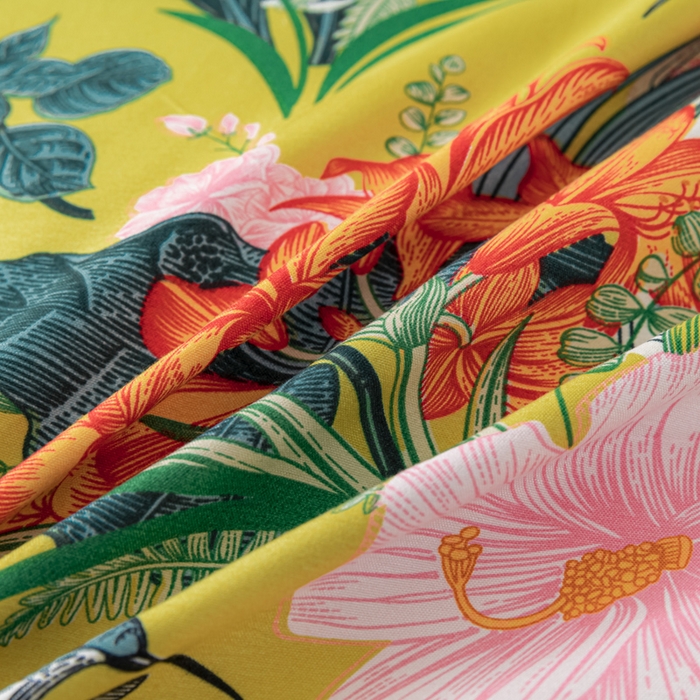 91家纺网 家纺一手货源 找家纺 文黛家居 2025新款-植物羊绒大版花四件套 春色满园