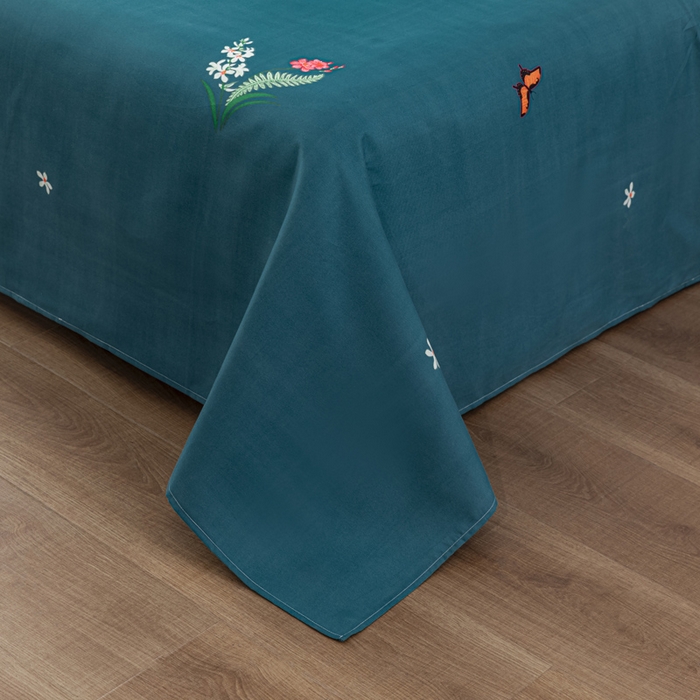 91家纺网 家纺一手货源 找家纺 文黛家居 2025新款-植物羊绒大版花四件套 春色满园