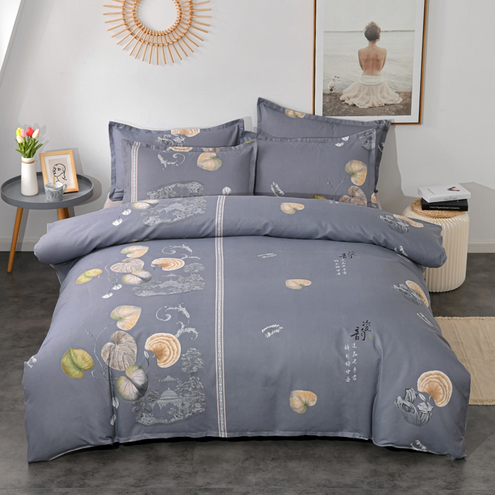 91家纺网 家纺一手货源 找家纺 文黛家居 2025新款-植物羊绒大版花四件套 芳华