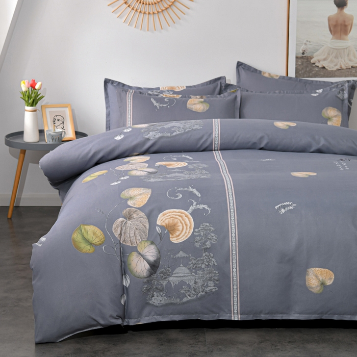 91家纺网 家纺一手货源 找家纺 文黛家居 2025新款-植物羊绒大版花四件套 芳华