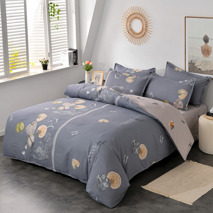 91家纺网 家纺一手货源 找家纺 文黛家居 2025新款-植物羊绒大版花四件套 芳华