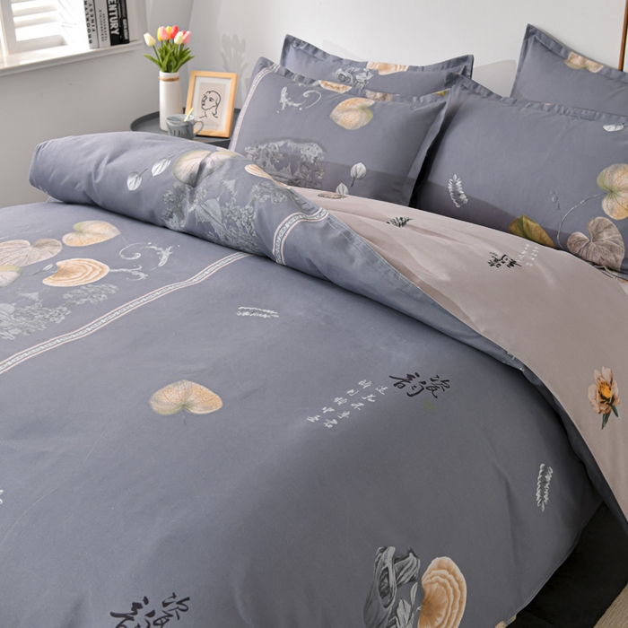 91家纺网 家纺一手货源 找家纺 文黛家居 2025新款-植物羊绒大版花四件套 芳华