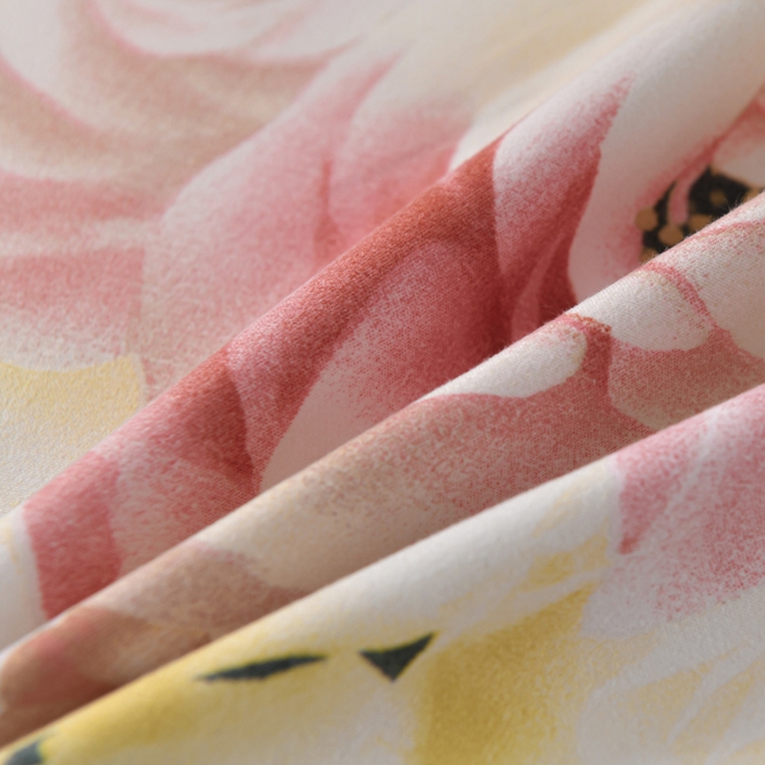 91家纺网 家纺一手货源 找家纺 文黛家居 2025新款-植物羊绒大版花四件套 花好月圆