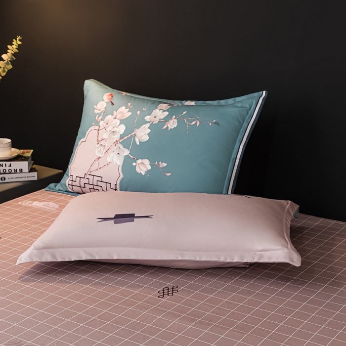 91家纺网 家纺一手货源 找家纺 文黛家居 2025新款-植物羊绒大版花四件套 花香满屋