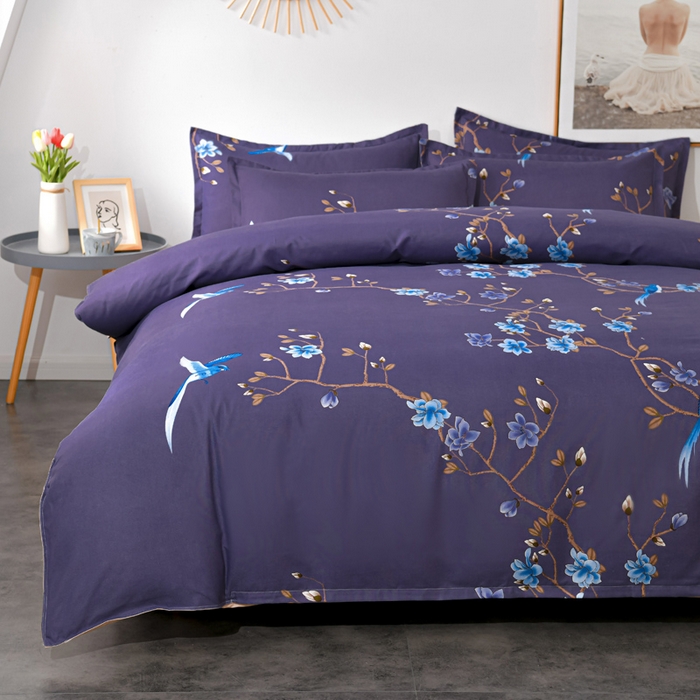 91家纺网 家纺一手货源 找家纺 文黛家居 2025新款-植物羊绒大版花四件套 锦上添花