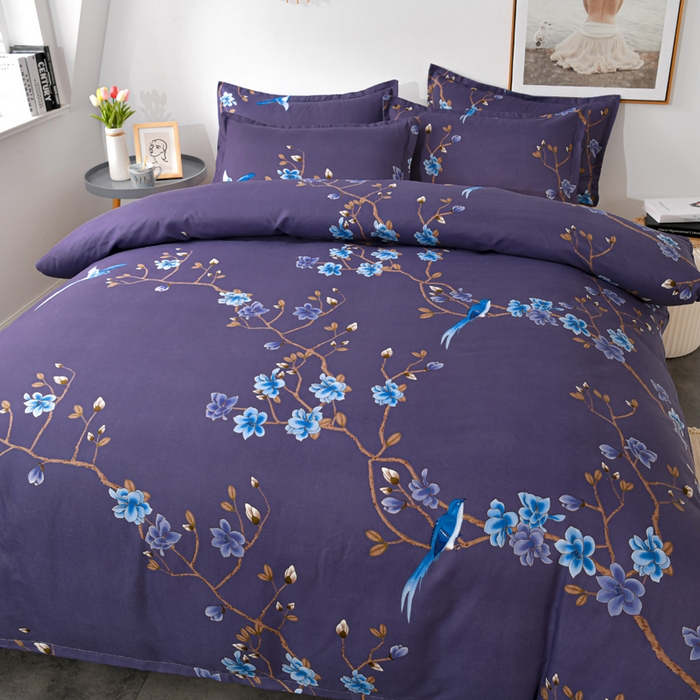 91家纺网 家纺一手货源 找家纺 文黛家居 2025新款-植物羊绒大版花四件套 锦上添花