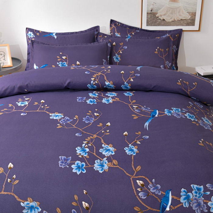 91家纺网 家纺一手货源 找家纺 文黛家居 2025新款-植物羊绒大版花四件套 锦上添花