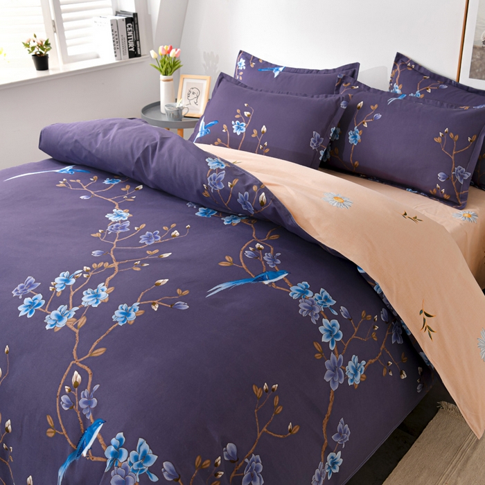 91家纺网 家纺一手货源 找家纺 文黛家居 2025新款-植物羊绒大版花四件套 锦上添花