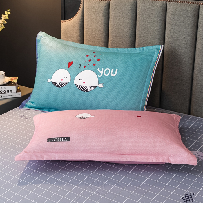 91家纺网 家纺一手货源 找家纺 文黛家居 2025新款-植物羊绒大版花四件套 鲸鱼恋