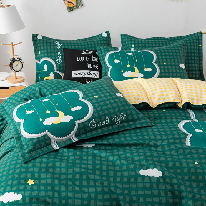 91家纺网 家纺一手货源 找家纺 文黛家居 2025新款-植物羊绒大版花四件套 迷离月色