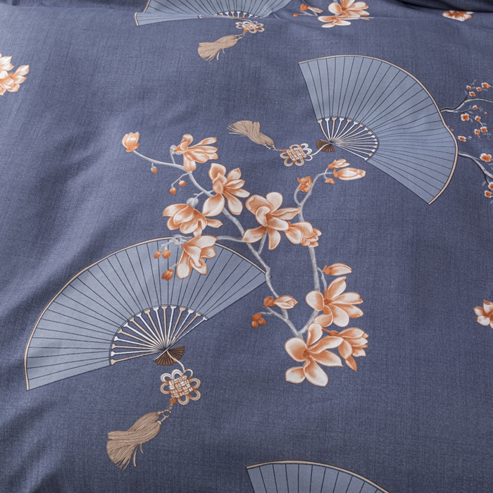 91家纺网 家纺一手货源 找家纺 文黛家居 2025新款-植物羊绒大版花四件套 陌上花开