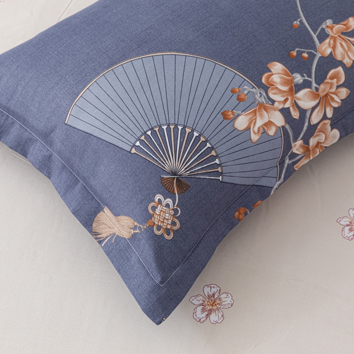 91家纺网 家纺一手货源 找家纺 文黛家居 2025新款-植物羊绒大版花四件套 陌上花开