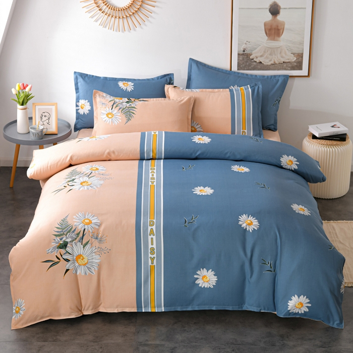 91家纺网 家纺一手货源 找家纺 文黛家居 2025新款-植物羊绒大版花四件套 情满菊花