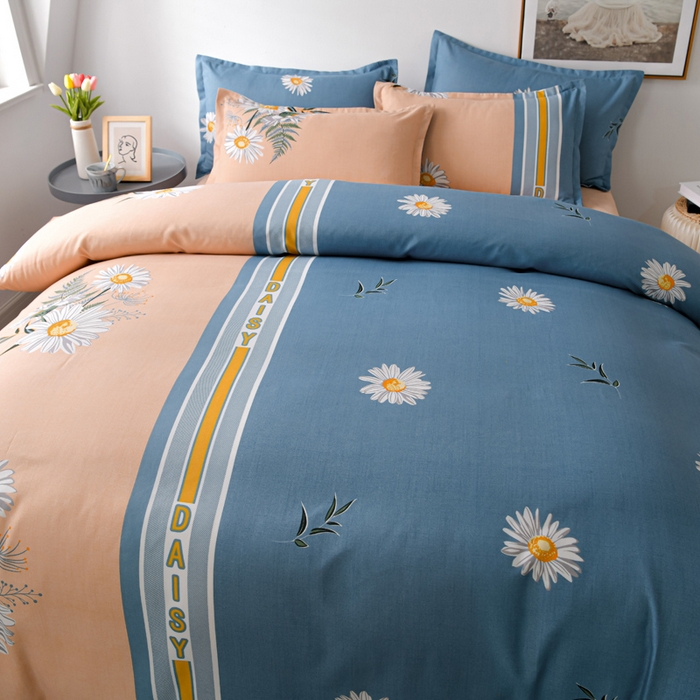 91家纺网 家纺一手货源 找家纺 文黛家居 2025新款-植物羊绒大版花四件套 情满菊花