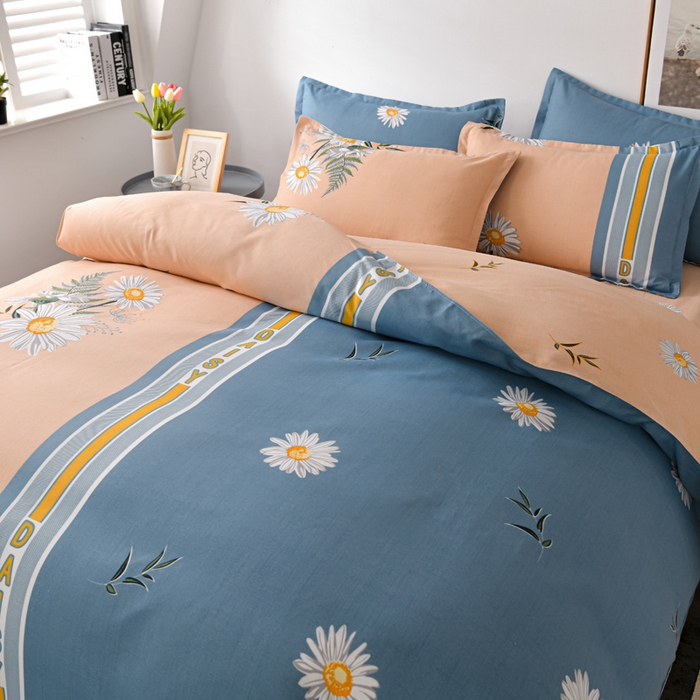 91家纺网 家纺一手货源 找家纺 文黛家居 2025新款-植物羊绒大版花四件套 情满菊花