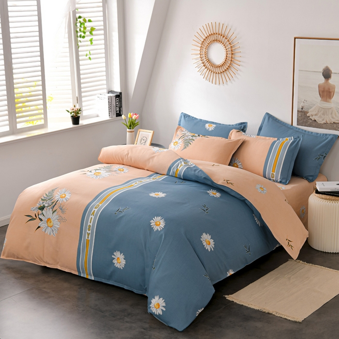 91家纺网 家纺一手货源 找家纺 文黛家居 2025新款-植物羊绒大版花四件套 情满菊花