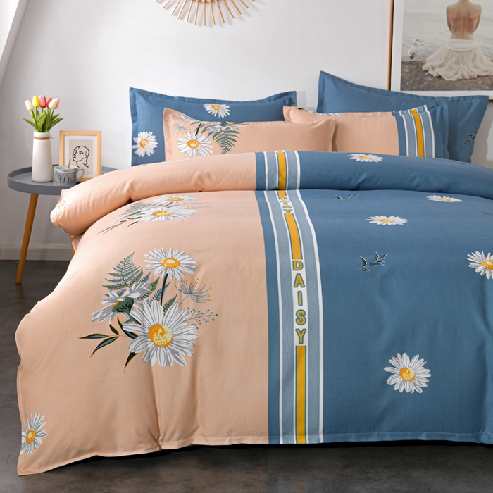 91家纺网 家纺一手货源 找家纺 文黛家居 2025新款-植物羊绒大版花四件套 情满菊花