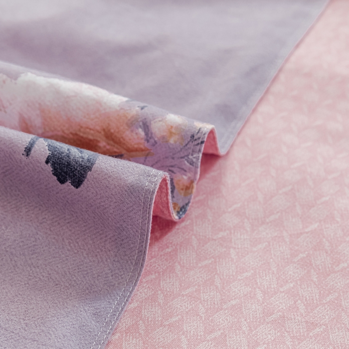 91家纺网 家纺一手货源 找家纺 文黛家居 2025新款-植物羊绒大版花四件套 温情花语