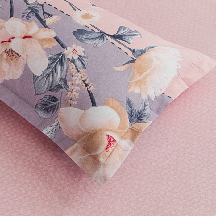 91家纺网 家纺一手货源 找家纺 文黛家居 2025新款-植物羊绒大版花四件套 温情花语