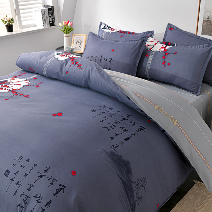 91家纺网 家纺一手货源 找家纺 文黛家居 2025新款-植物羊绒大版花四件套 喜上眉梢