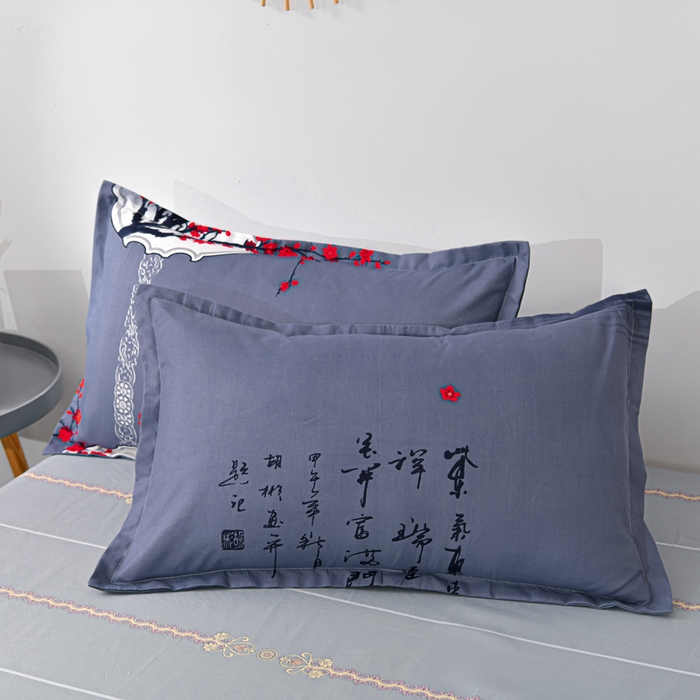 91家纺网 家纺一手货源 找家纺 文黛家居 2025新款-植物羊绒大版花四件套 喜上眉梢