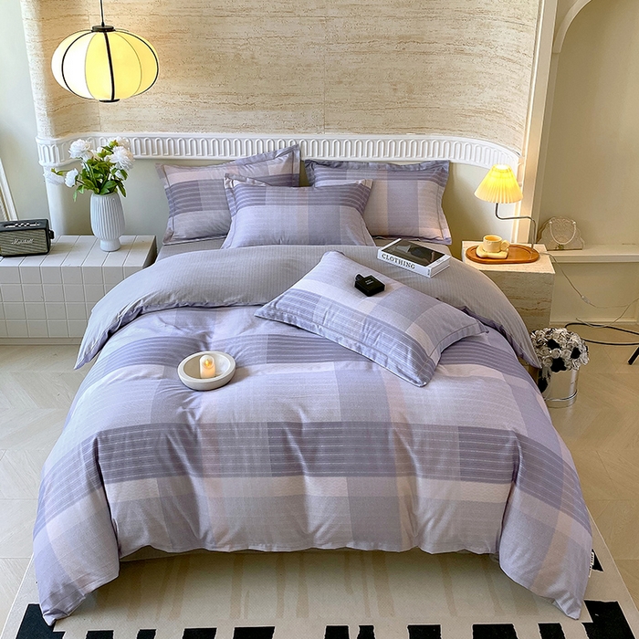 91家纺网 家纺一手货源 找家纺 悦织湾家纺 2025新款100%全棉磨毛四件套加厚加密喷气织造纯棉床上用品印花卡通小清新 品格