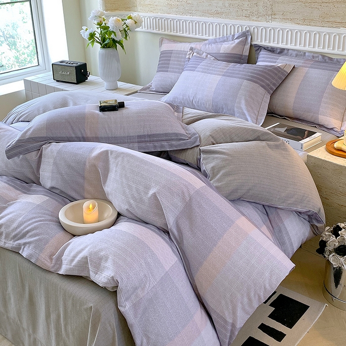 91家纺网 家纺一手货源 找家纺 悦织湾家纺 2025新款100%全棉磨毛四件套加厚加密喷气织造纯棉床上用品印花卡通小清新 品格