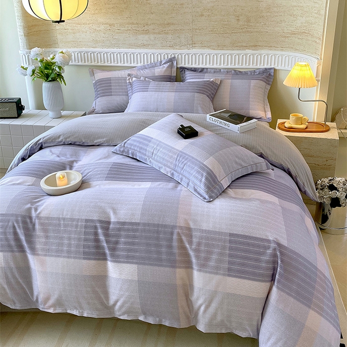 91家纺网 家纺一手货源 找家纺 悦织湾家纺 2025新款100%全棉磨毛四件套加厚加密喷气织造纯棉床上用品印花卡通小清新 品格