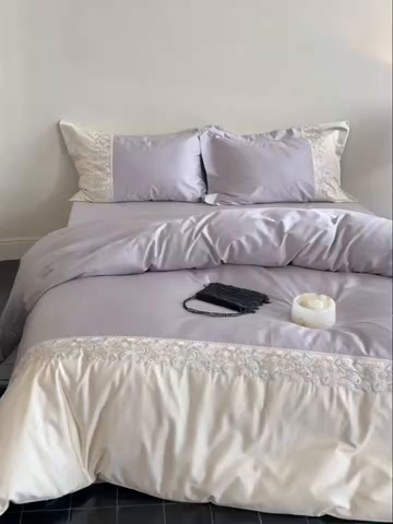 91家纺网 家纺一手货源 找家纺 （总）鹿班家居2025新款60S莱赛尔精密刺绣四件套系列—间隙花影【标准会员-20元】