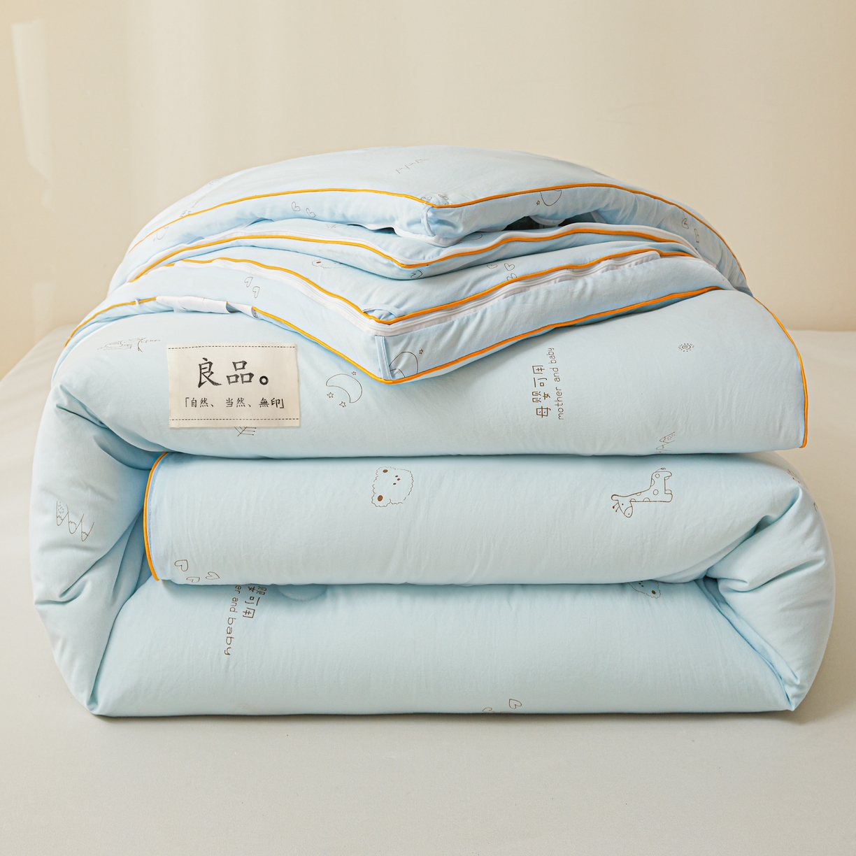 91家纺网 家纺一手货源 找家纺 （总）易博 2025新款水洗棉印花冬被被子被芯春秋被子母被直播批发夏被棉花被被