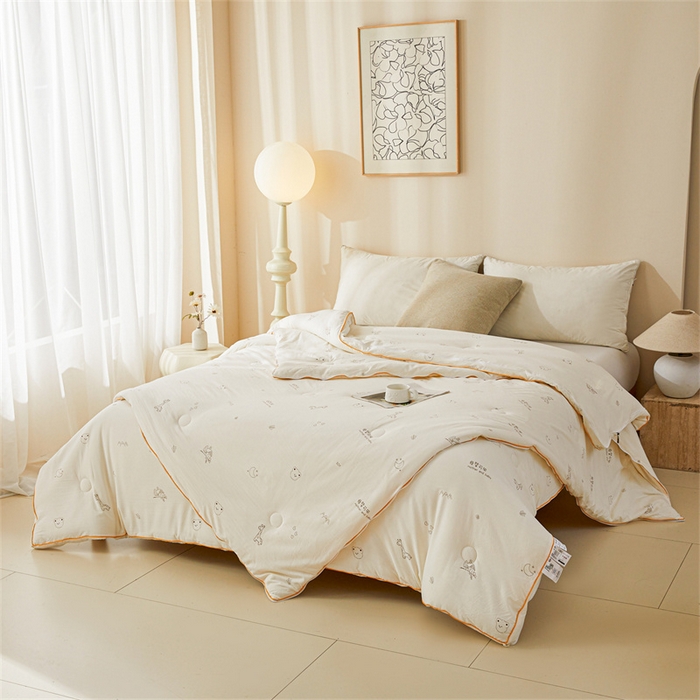 91家纺网 家纺一手货源 找家纺 （总）易博 2025新款水洗棉印花冬被被子被芯春秋被子母被直播批发夏被棉花被被