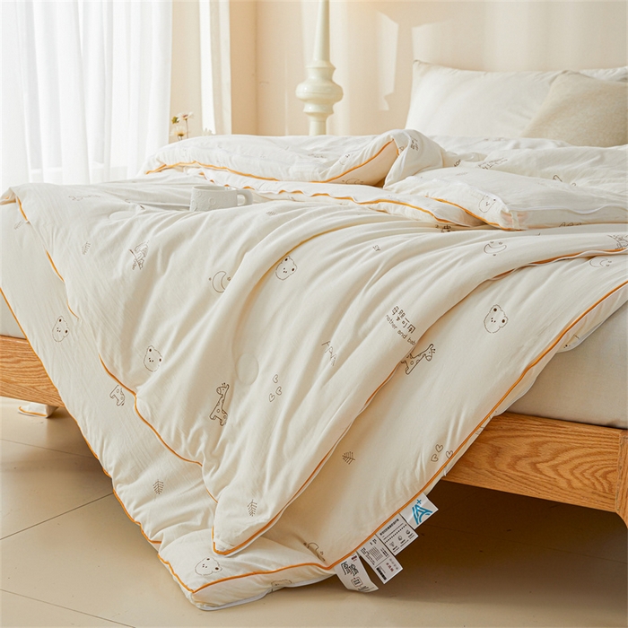 91家纺网 家纺一手货源 找家纺 （总）易博 2025新款水洗棉印花冬被被子被芯春秋被子母被直播批发夏被棉花被被