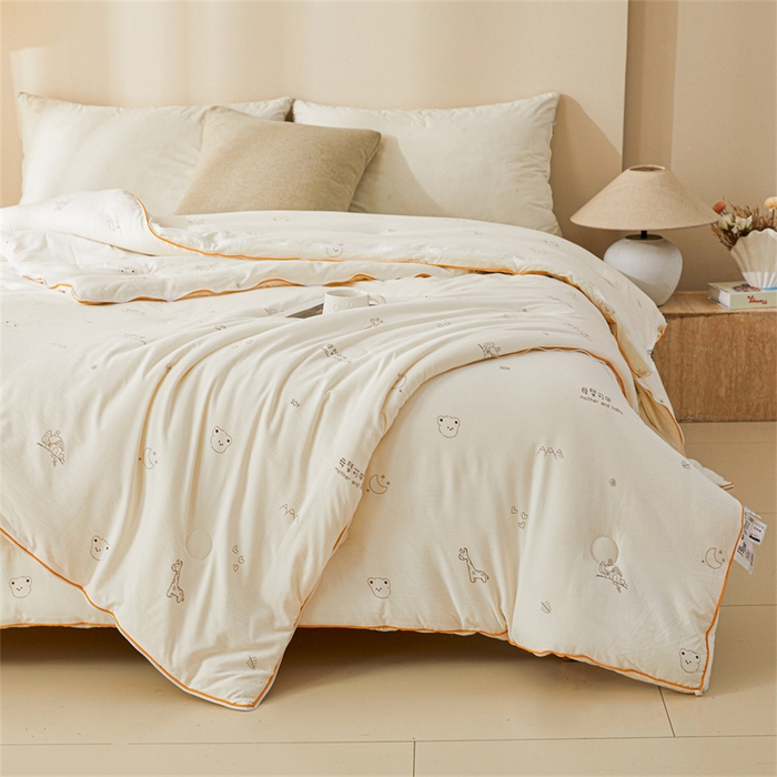 91家纺网 家纺一手货源 找家纺 （总）易博 2025新款水洗棉印花冬被被子被芯春秋被子母被直播批发夏被棉花被被