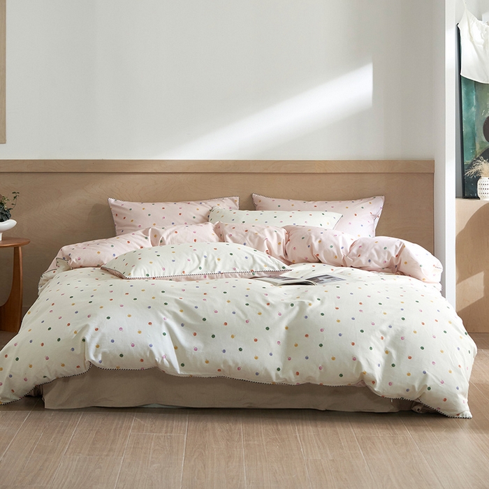 91家纺网 家纺一手货源 找家纺 （总）橙艺家居 2025新款滚绳款全棉纯棉磨毛四件套