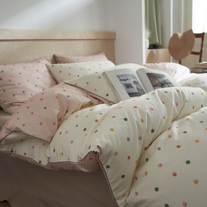 91家纺网 家纺一手货源 找家纺 （总）橙艺家居 2025新款滚绳款全棉纯棉磨毛四件套