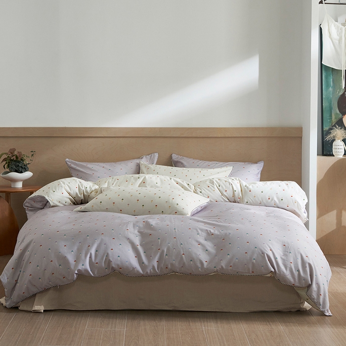 91家纺网 家纺一手货源 找家纺 （总）橙艺家居 2025新款滚绳款全棉纯棉磨毛四件套