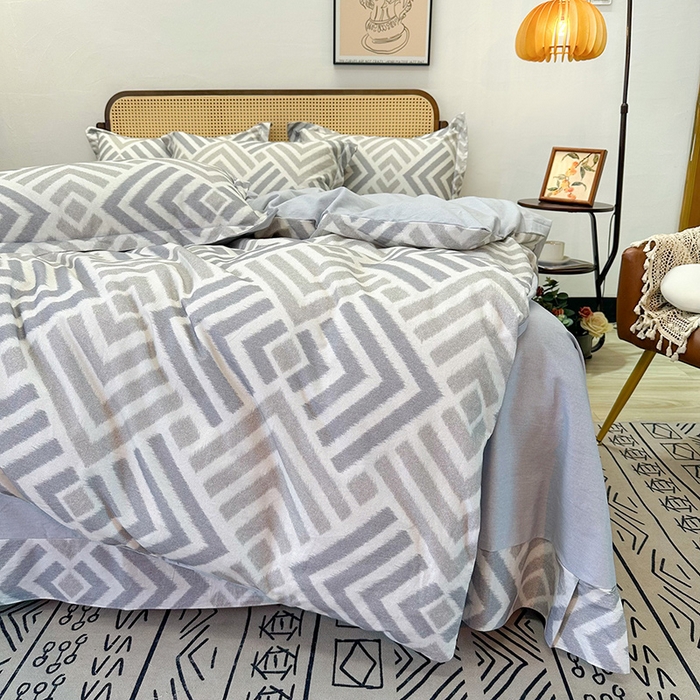 91家纺网 家纺一手货源 找家纺 （总）橙艺家居 2025新款秋冬全棉纯棉磨毛四件套